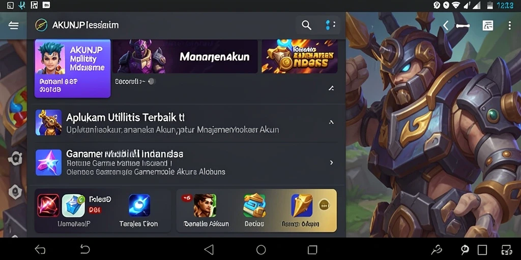 Tampilan antarmuka AKUNJP yang user-friendly untuk manajemen akun.