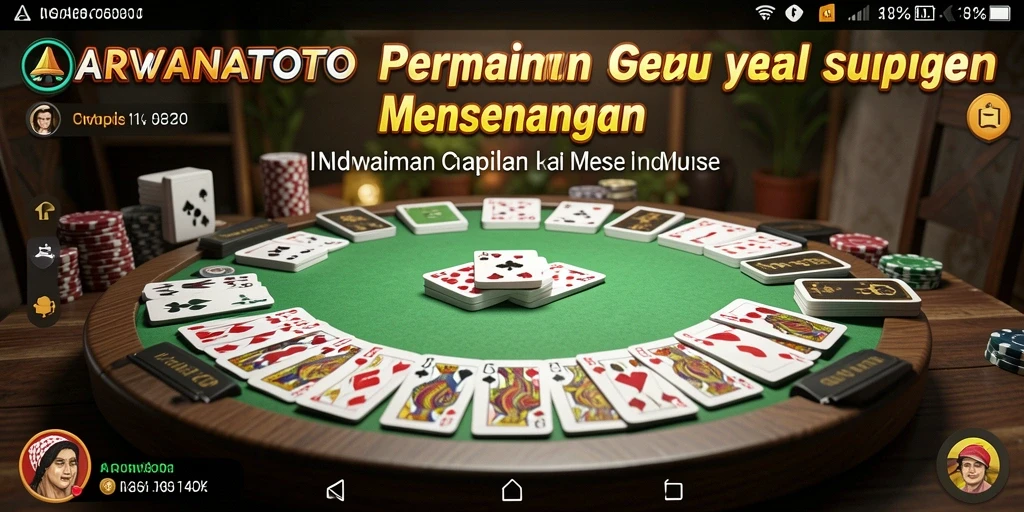 Tampilan permainan Gaple yang menarik di ARWANATOTO.
