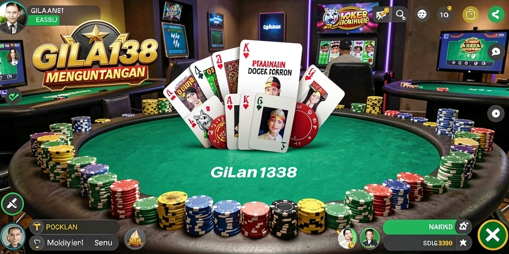Tampilan screenshot GILA138 menampilkan pengalaman gameplay Poker yang mendebarkan.