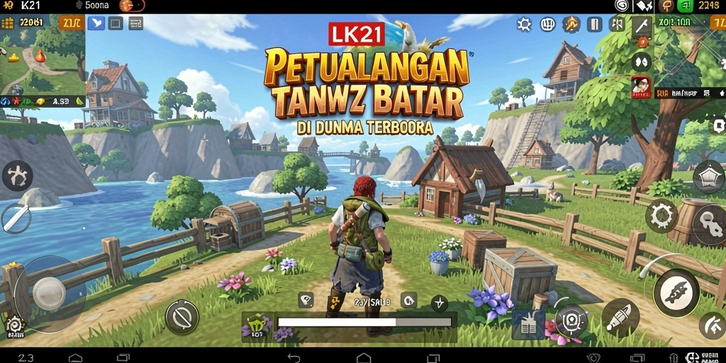 Screenshot utama LK21 dengan tampilan gameplay Open World yang mendalam.