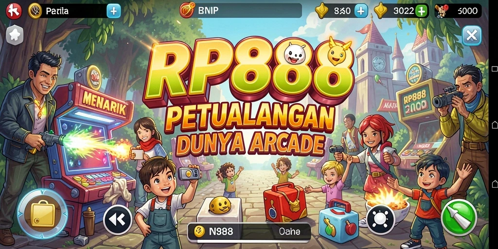 Screenshot RP888 menampilkan aksi seru dalam gameplay Arcade.