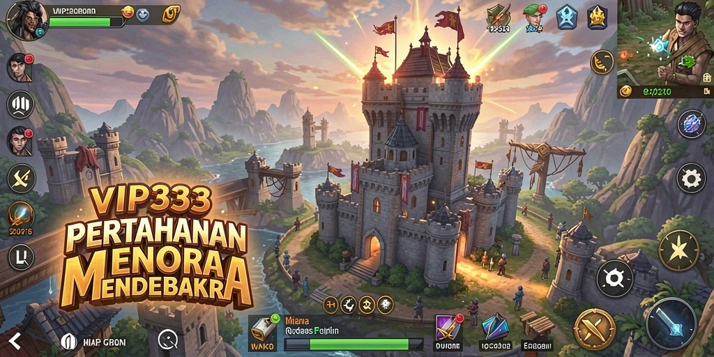 Tampilan gameplay menarik dari menara pertahanan VIP333 yang menantang.